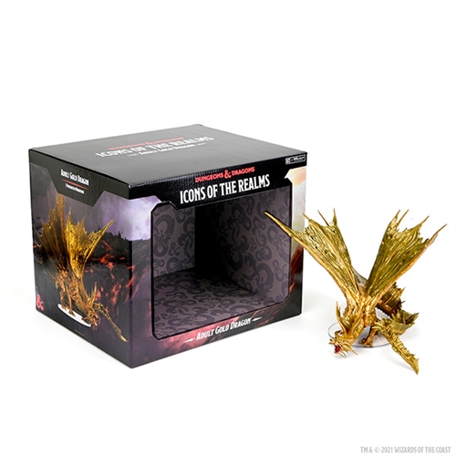 DnD - Icons of the Realms Premium DnD Figur - Adult Gold Dragon